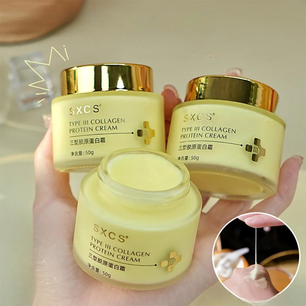 Type III Collagen Protein Cream for Face Lightens Fine Lines Tightens and Brightens Skin Korean Skin Care 251030