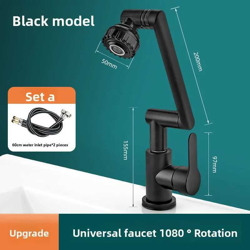 1080 Swivel Kitchen Sink Faucet Bathro Sink Faucet Basin Faucet Mtifunction Cold and Hot Water Tap Y251104