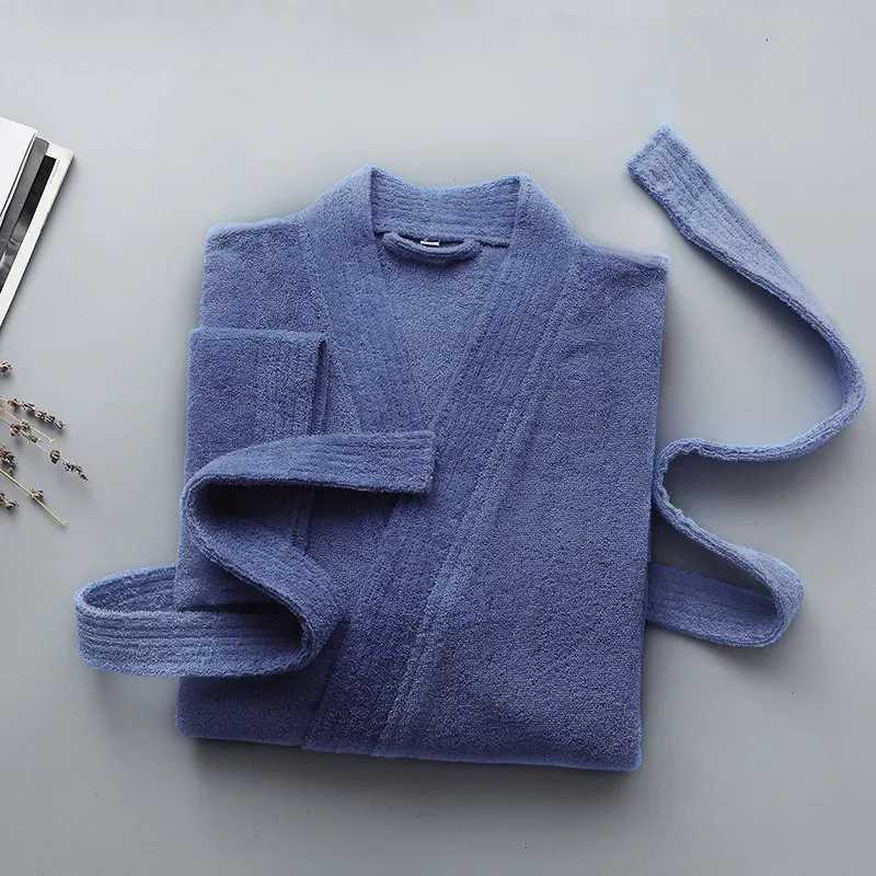 Towel Fleece Bathrobe Cotton Nightwear Women Bath Solid Robe Sleepwear Winter Dress Kimono Robe Nightdress Home Clothing C251104