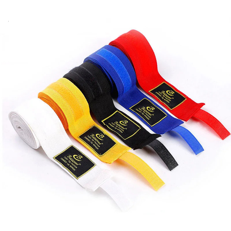 2 Rolls Cotton Boxing Bandage Wrist Wraps Combat Protect Sport Kickboxing Muay Thai Handbands Training Competition Gloves 251104