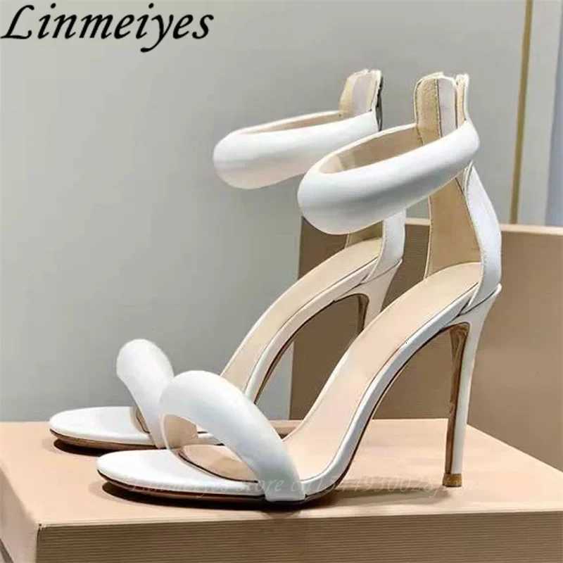 Summer Sandals Women High Heels Dress Party Shoes Woman Peep Toe One Strap Back Zipper Sandalias Mujer Stiletto Sandals Female W251104