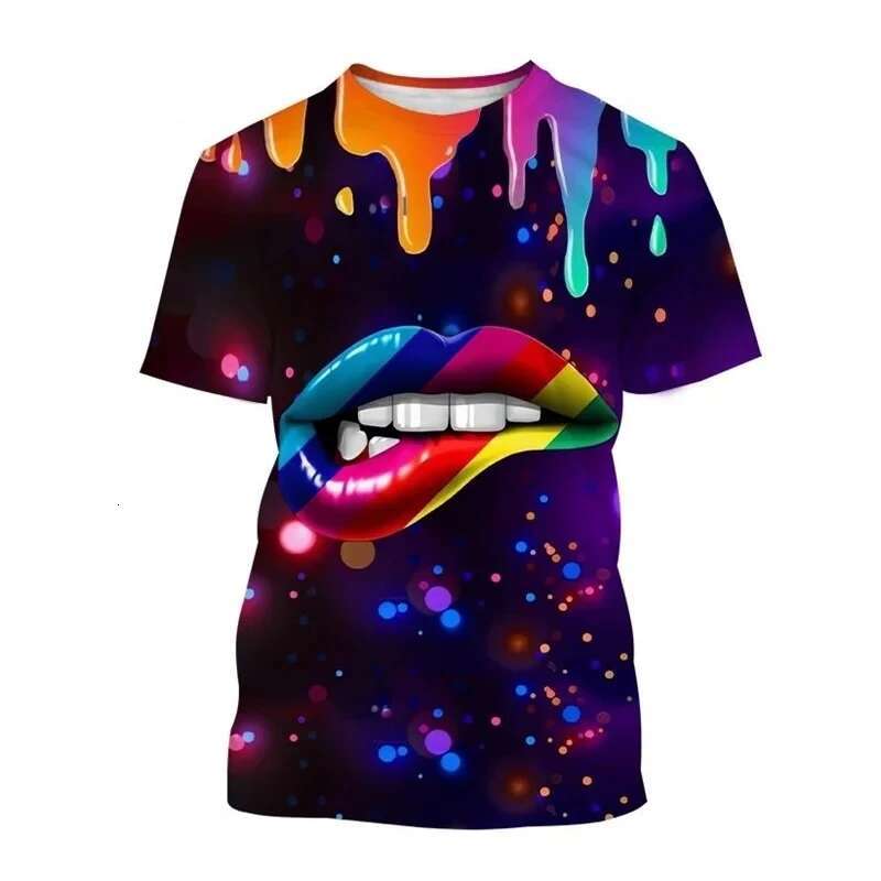 New LGBT Rainbow Flag 3D Print T-shirt Men Women Personality Fashion Gay Cool Round Neck Street Short Sleeve Tops Summer Tees