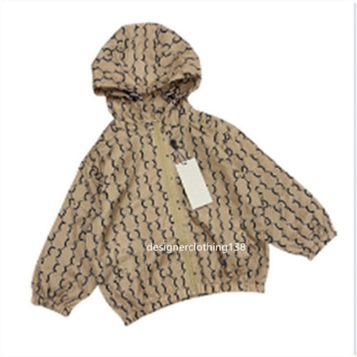 Designer kids Hooded Jacket Coat Quality Coat Children's Girls Boys Fall Warm Windproof Sports Coat Baby Jacket Garment size 90cm-160cm G91