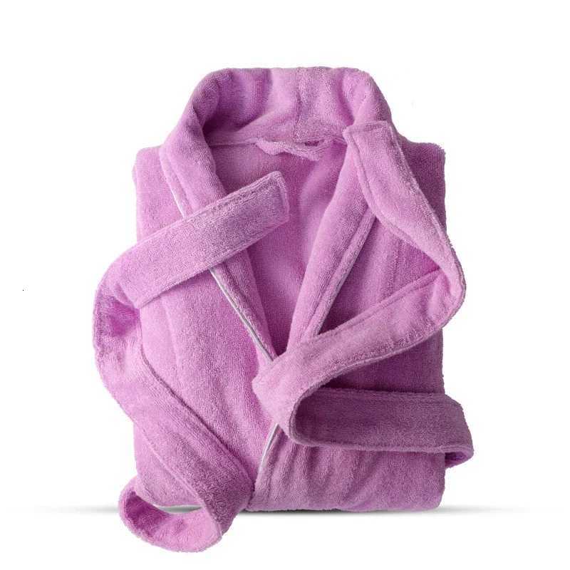 100 Cotton Toweling Robe Lovers Soft Long Bath Robe Men Women Nightrobe Sleepwear Casual Home Bathrobe Hotel Robe Thickening C251104