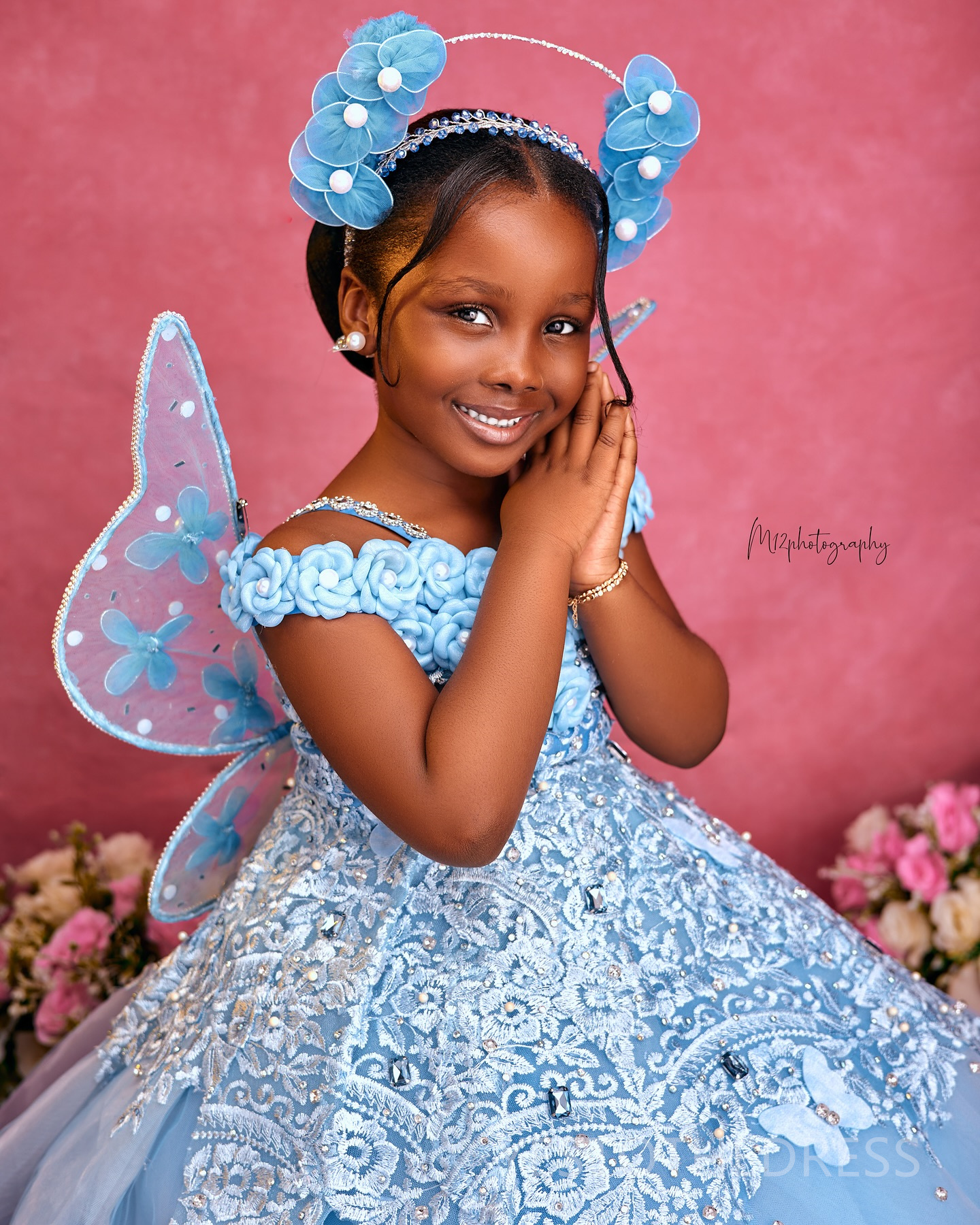 2025 Aso Ebi Blue Flower Girl Dresses Children Birthday Dress Illusion Spaghetti Straps Flora Appliqued Lace Tiered Tulle Princess Queen Ball Gown For