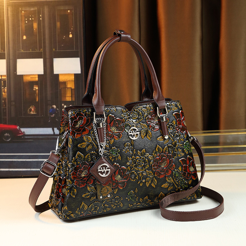New Blossoming Wealthy Women's Handbag, Fashionable And Versatile Single Shoulder Crossbody Bag 7985