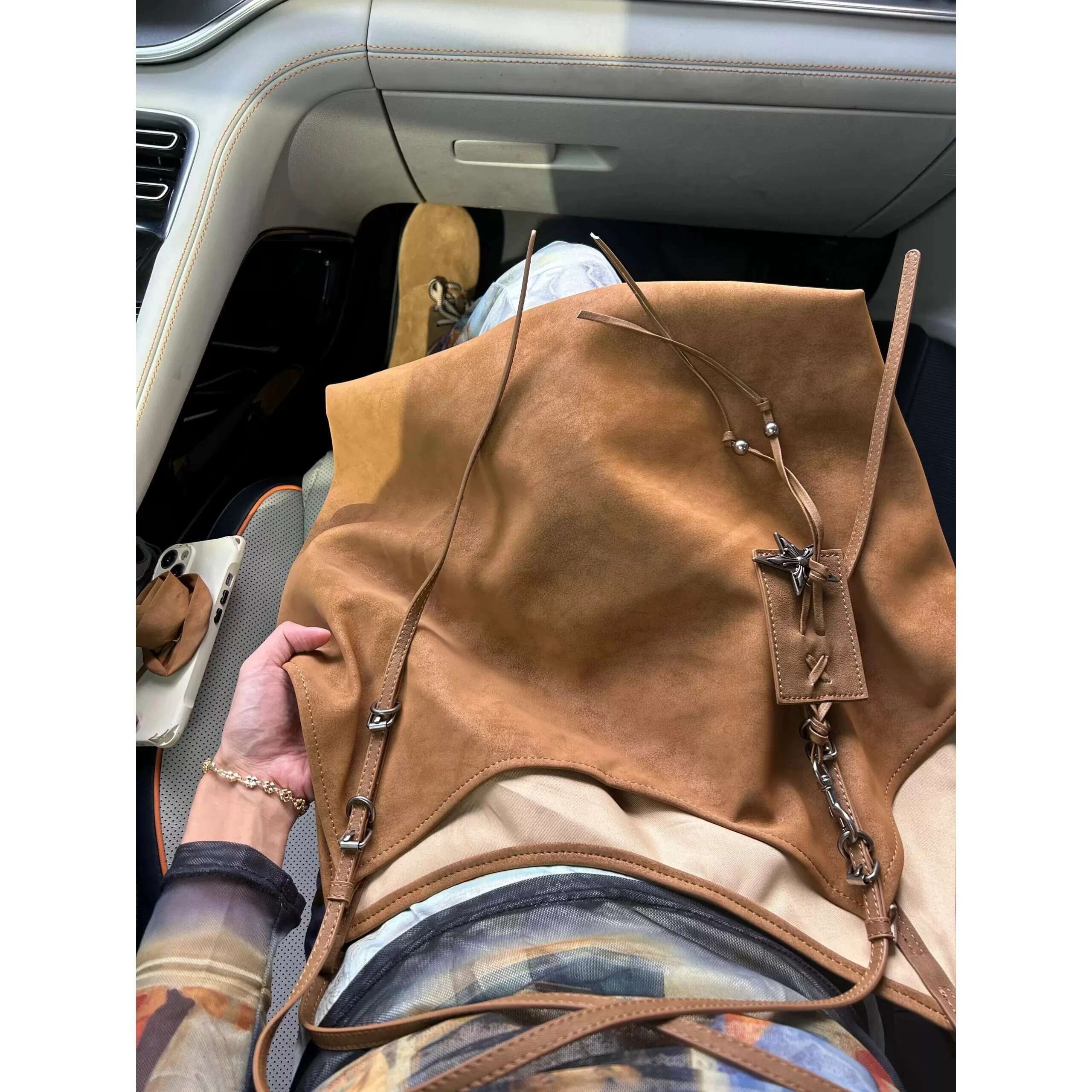 Frosted Vintage Women's Large Capacity Shoulder Bag Solid Color Simple Casual Commuter Bags Autumn Retro 2024 Hot Selg