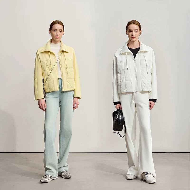 Amii Jackets For Woman 2025 Winter New Casual Turtleneck Loose Nonelastic Warm Padded Jacket Zipper Womens Outerwear 12544096 J251103