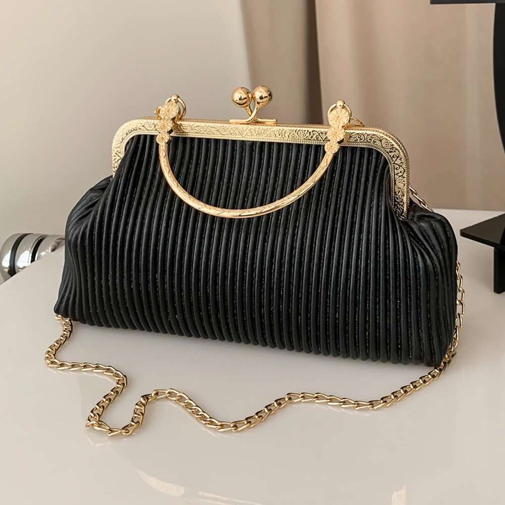 2025 New Women's Evening Dress Designer Elegant PU Leather Handbag Designer Exquisite Party Handbag Wallet Wedding Bag Cushion2