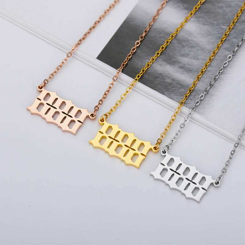 Stainless Steel Angel Number Necklaces For Women Men Gold Color 111 222 333 444 555 666 777 888 999 Necklace Pendant JewelryXJ251104