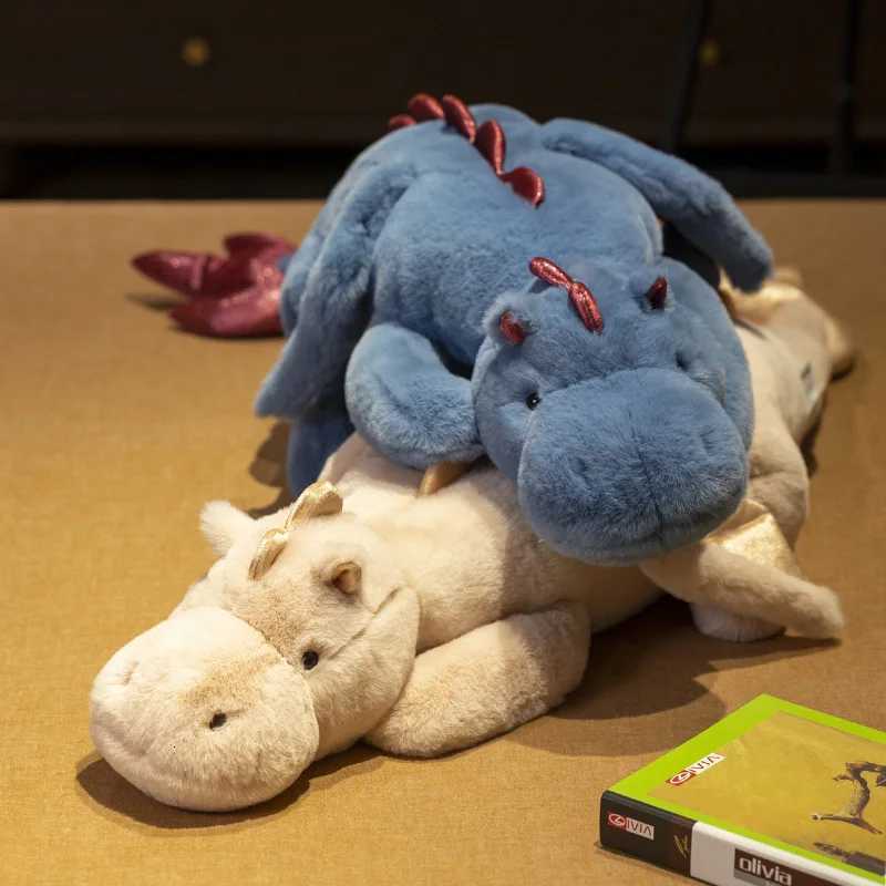 90-150cm Giant Flying Dragon Plush Doll Pillow White Snow Dragon Pterosaur Plush Toy Soft Stuffed Animal Doll Kid GiftXJ251104