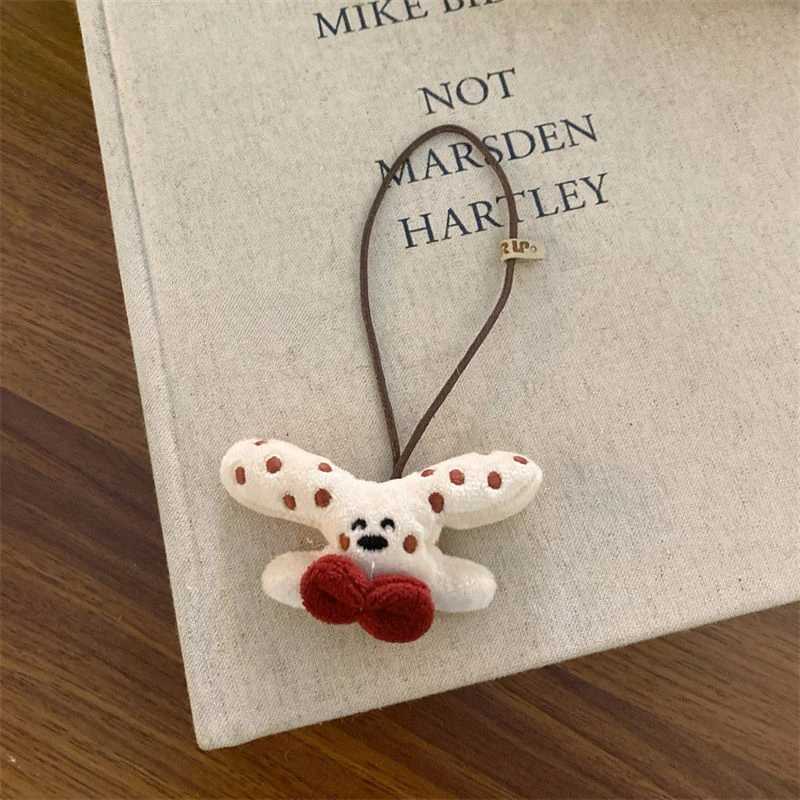Cartoon Doll Pendant Cute Plush Keychain Korean Versatile Bag Pendant for Women Car Keyring Accessories Women Couples Gift C251104