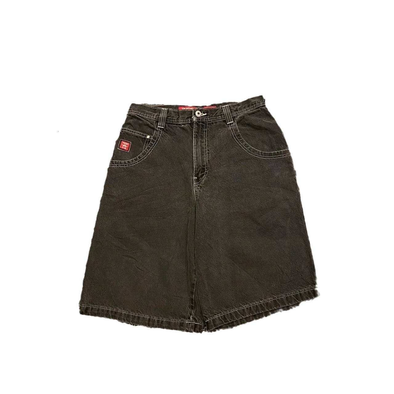 Y2k denim Mens Jeans Designer Jeans For Men Jeans street hip-hop graphic black loose Gothic men's shorts