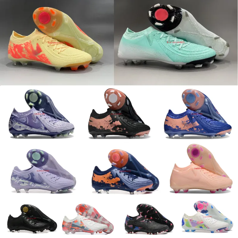 2025 New Designer Football Boot Mens Gift Bag Boots Plastic nail Football Cleats Men FG BOOTS Soft Leather Pink Soccer kids39-45