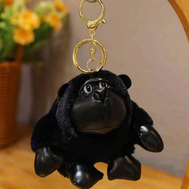 12cm King Kong Gorilla Plush Keychain Cute Monkey Stuffed Animal Toy Keyring Bag Charm Gift for Boys Girls Christmas Birthday C251104