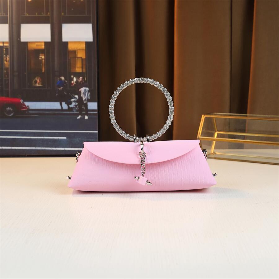 Ladies' Banquet Bag, Rhinestone 2024, Guangzhou Designer Wallet, Circular Handbag, Single Shoulder Crossbody Bag