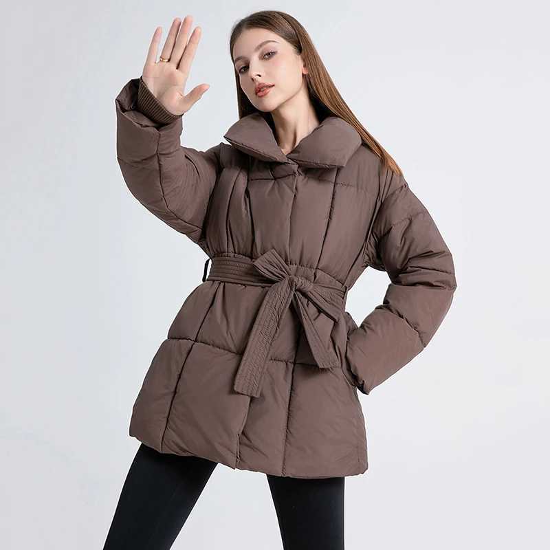 Winter New Cotton Padded Puffer Coat Women Thicken Warm Pocket Snow Parka For Student Mid Length Winter Zipper Jacket Women J251104