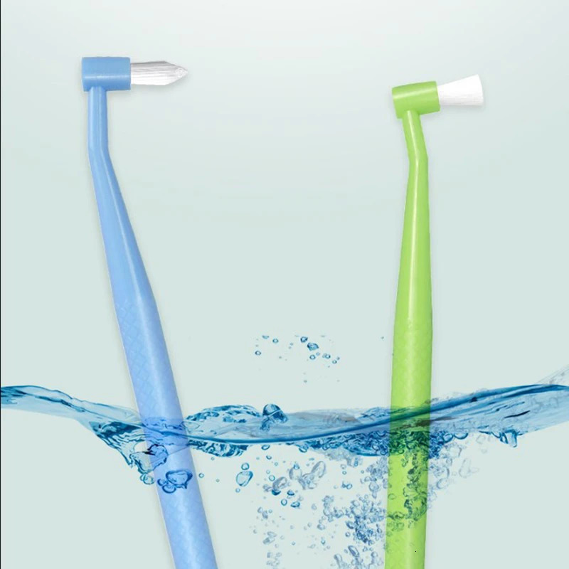 Single brush head flat biceps orthodontic fist smart toothbrush soft bristle for cleaning and whitening teeth 250325