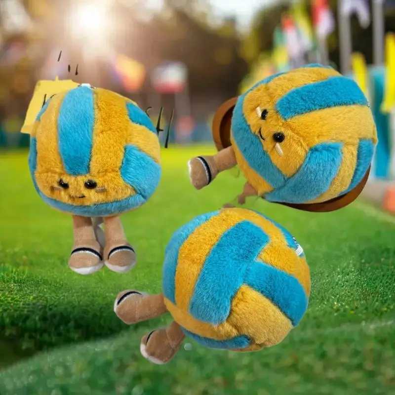 Soft Plush Cartoon Volleyball Toy Fun SportsThemed Keychain and Bag DecorW251103