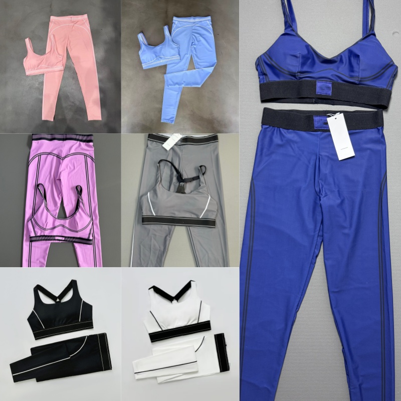 5A Yoga Set Seamless Tops Sports Heart Throb Bra+Leggings Workout Low Back Dance Yoga Outfits Summer Women's Running Fitness Pilates Muse Suit