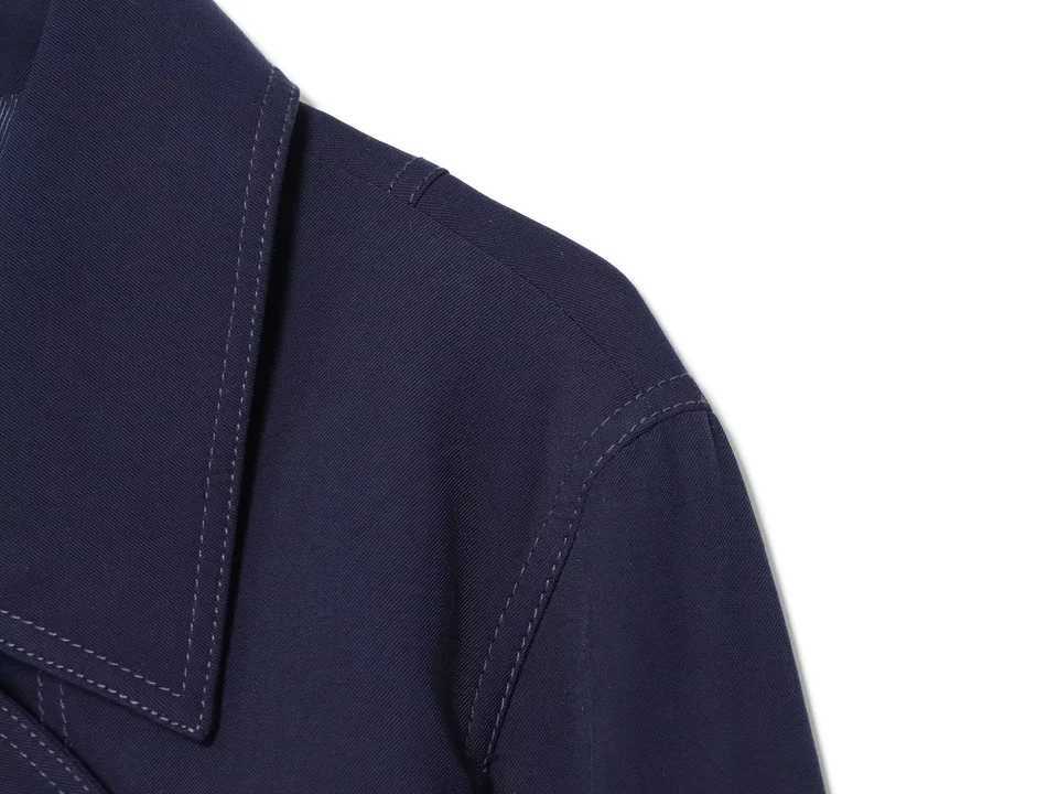 2025 autumn new womens casual fashion simple loose suit collar long sleeve double breasted short jacket J251103