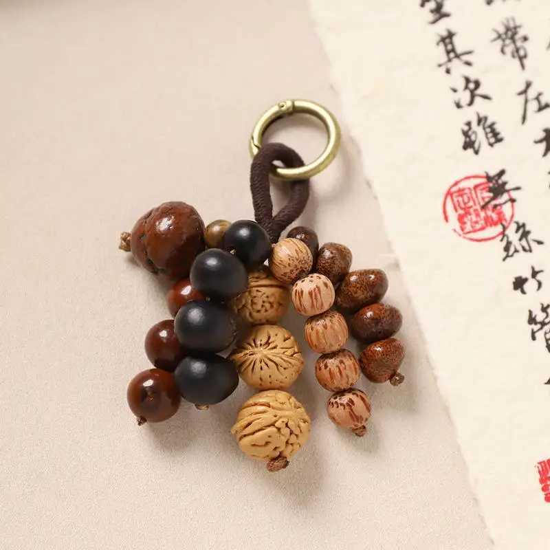 Lucky Backpack Accessory with Bodhi Beads Keyring Charm Ornament for Women C251104