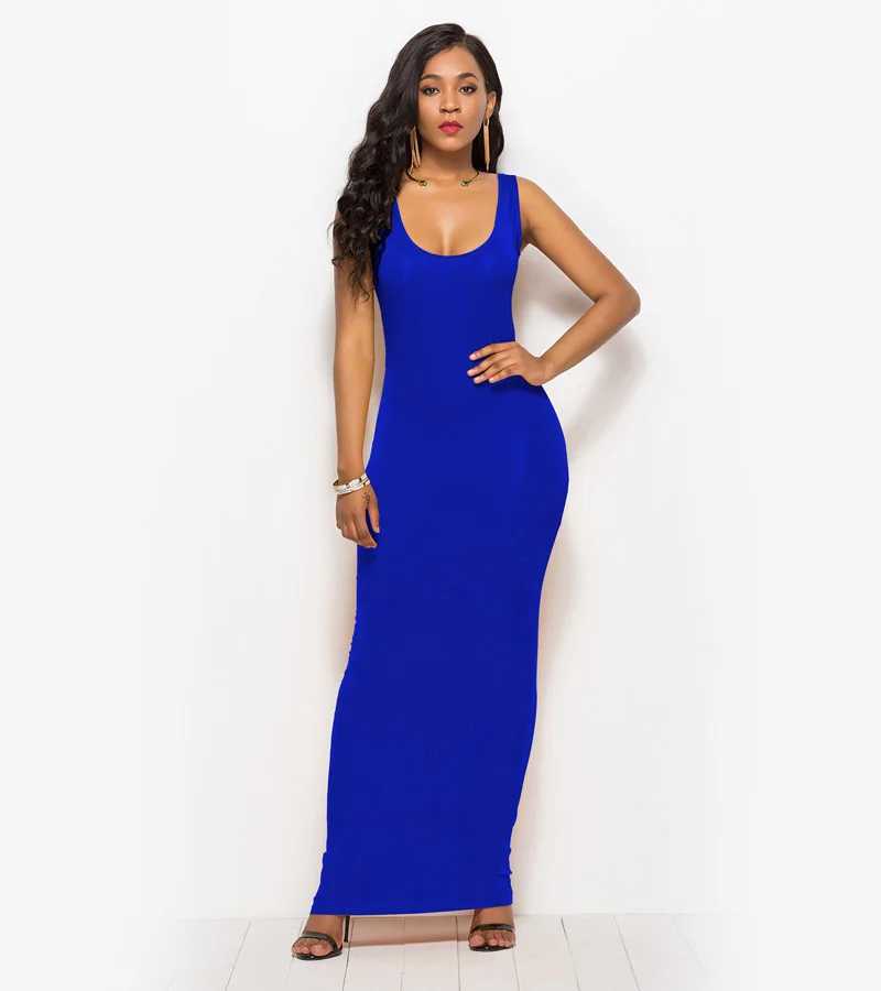 Sexy Summer Tank Women Dress 2023 Fashion Slveless Bodycon Evening Party Club Long Dresses Women Clothes Plus Size Femme Robe X2504031