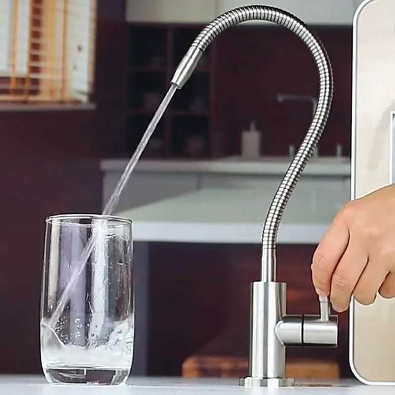 1/4 Kitchen Water Filter Tap ible Drinking Tap Water ifier Faucet 304 Stainless Steel Kitchen Faucet Y251104