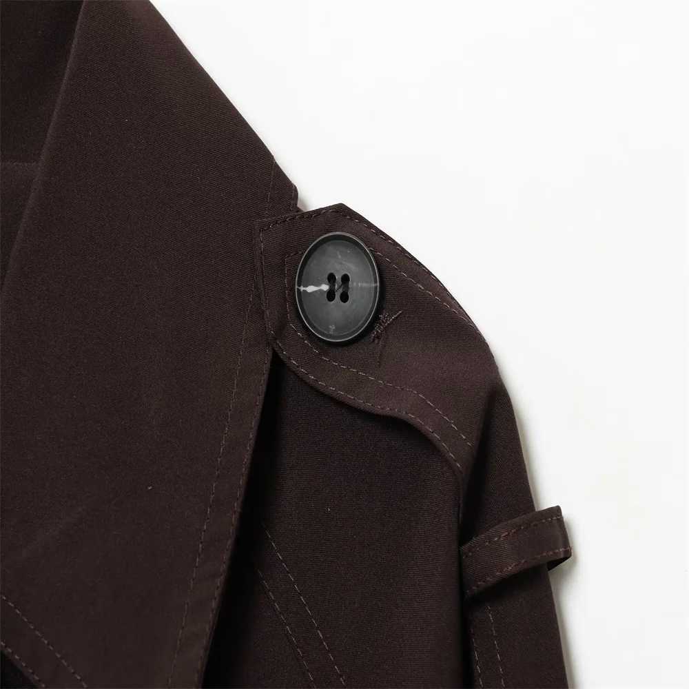 Autumn new womens clothing fashion temperament double breasted classic long sleeved short windbreaker jacket J251103