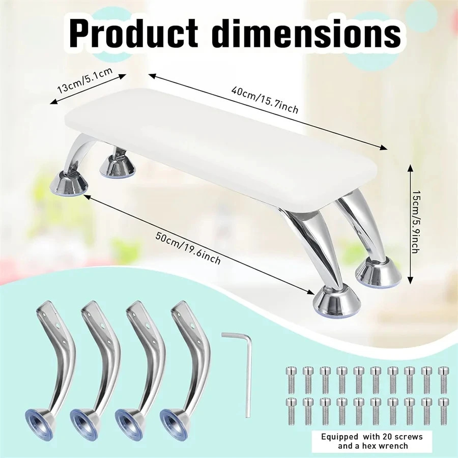 high quality professional large nail armrest arm pillow PU leather microfiber leather nail lamp nail pillow 250409