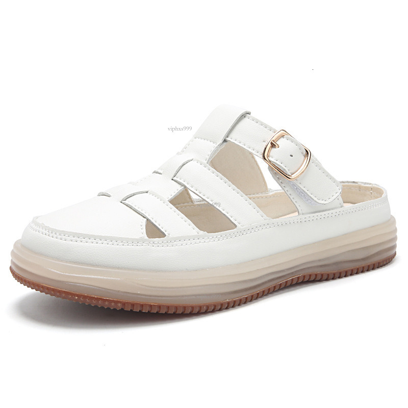 New Designer Sandals With Free Shipping Baotou Roman Sandals Women's 2025 Western Style Pig Cage Jelly Flat Bottom Casual Brand Hollow Beach Shoe