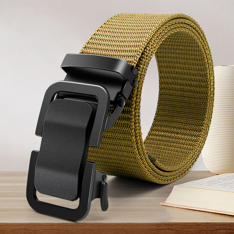 designer belt belts for men women designer mens designer belt ceinture luxe brown belt homme New style canvas automatic buckle belt best selling and v - view 3