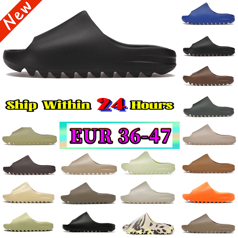 Designer slides Sandals Men Women Slide Slippers Desert sand Ochre Onyx Resin Mist Soot Azure sliders shoes mens Slipper womens summer beach Sandal