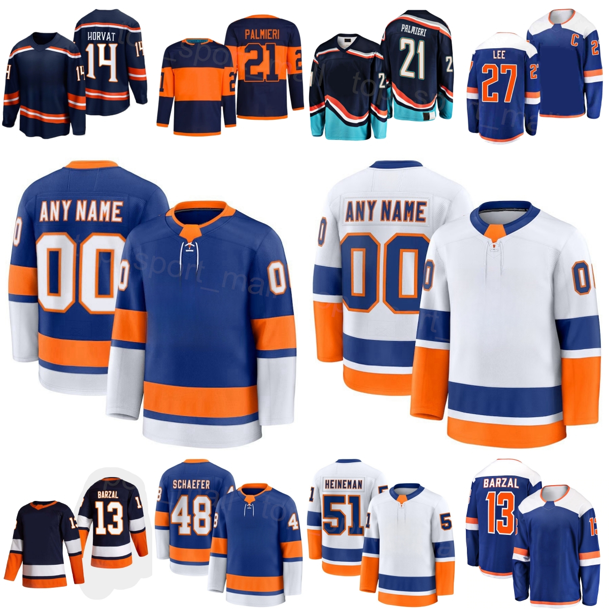 2026 Men Hockey 48 Matthew Schaefer Jersey Women Kids 14 Bo Horvat 21 Kyle Palmieri 13 Mathew Barzal 51 Emil Heineman 10 Simon Holmstrom 3 Adam Pelech Reverse Retro