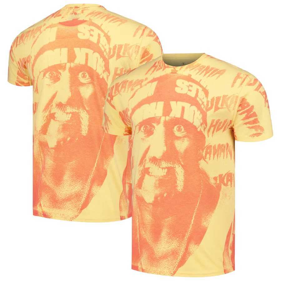 Mens ProSphere Black Hulk 40 Years Hulkamania T-Shirt Fast Drying Breathable Boxing Showmatch Oversized Short SLeeves Z251104