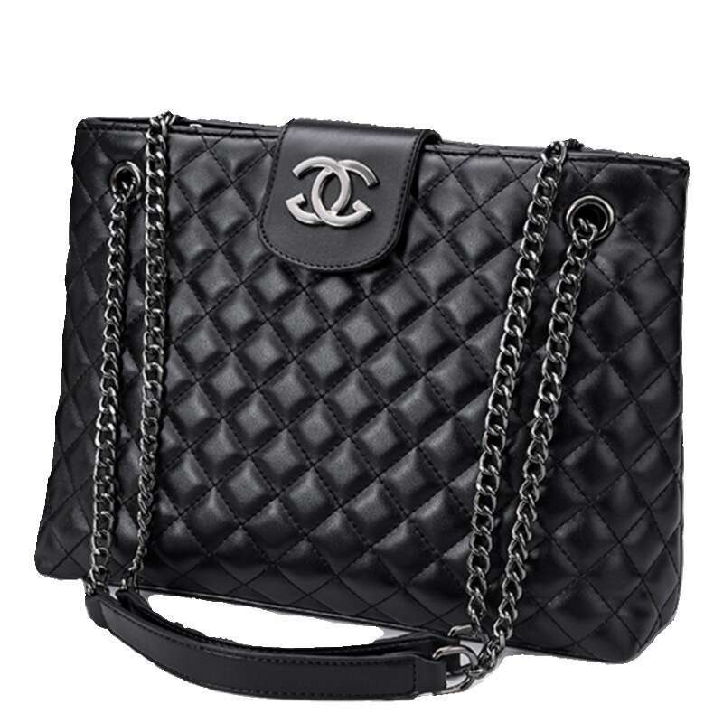 designer bag Luxury bag New trendy large capacity Chanel diamond grid chain bag, genuine leather women's bag, fashionable single shoulder crossbo