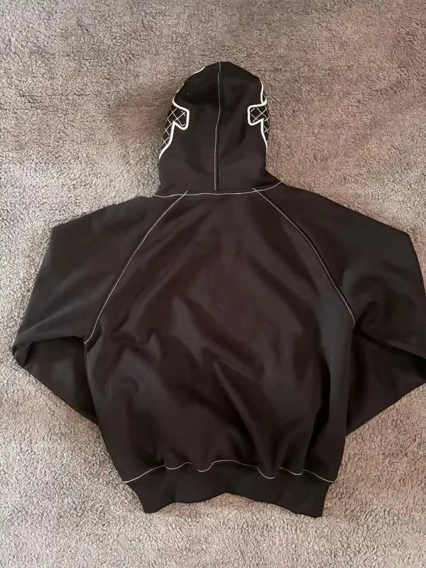 Retro Buddha Hoodie Y2K Clothes Men Women Harajuku Hip Hop Letter Embroidery Oversized Hoodie Sweatshirt Casual Pullover Jacket 250403