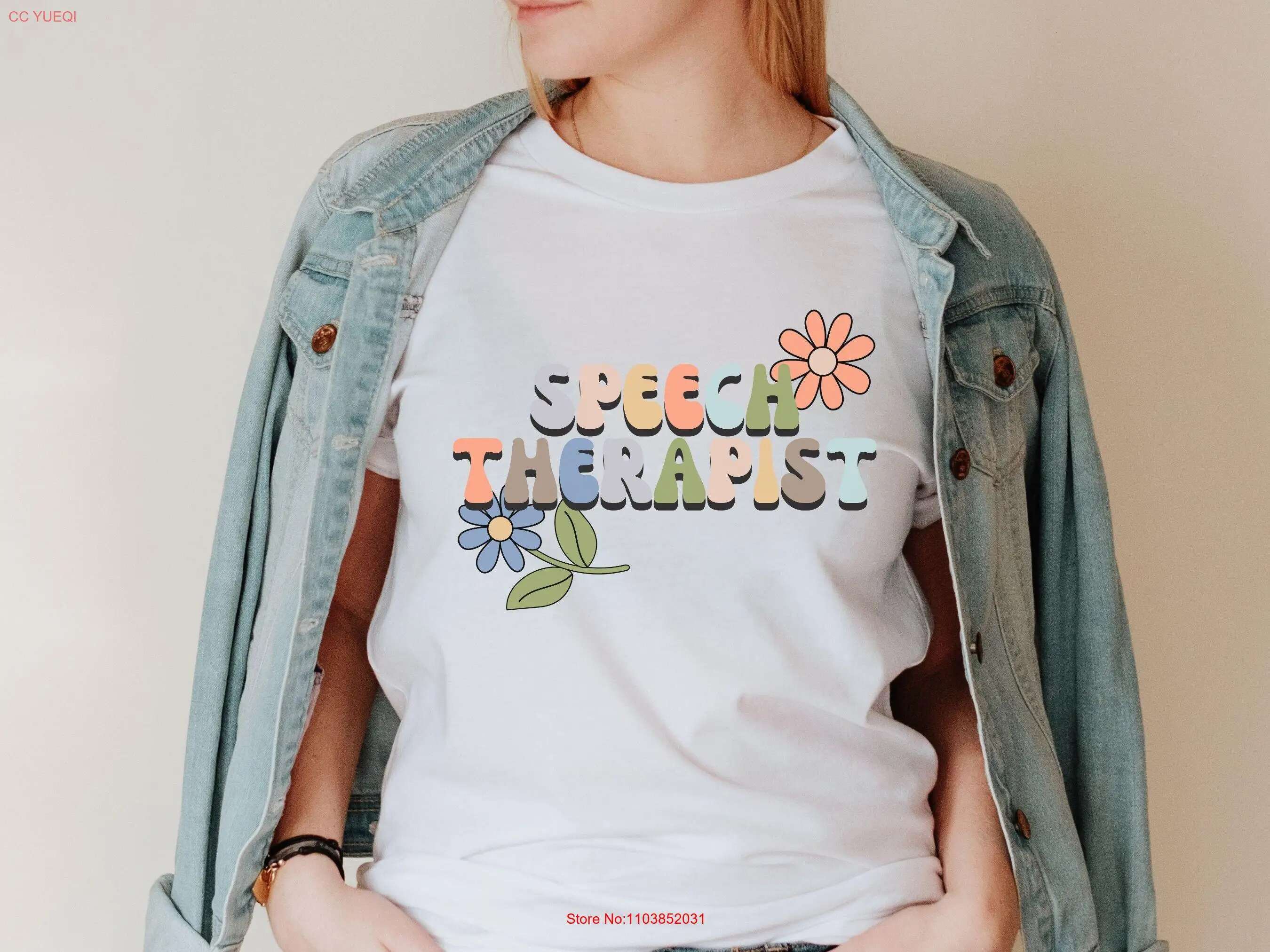 Speech TherapisT T Shirt Therapy Pathologist Language tee SLPA shirts long or short sleeves