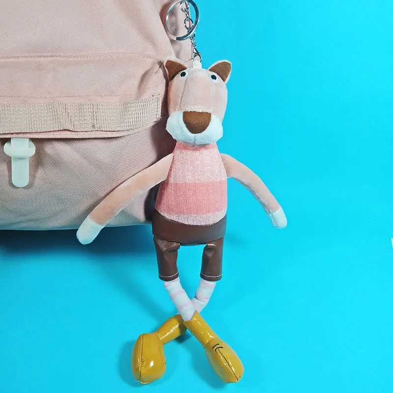 26cm Cute Gentleman Cat Bunny Frog Plush Keychain Stuffed Animal Toy Pendant Backpack Charm for Boys Girls Women Novelty Gifts C251104