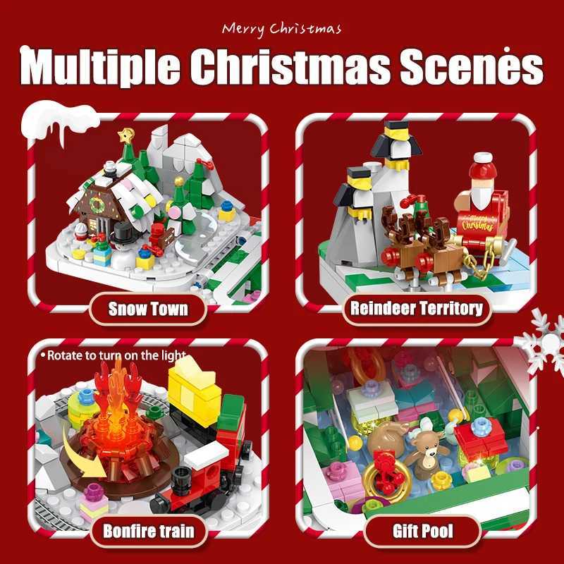 2656PCS Christmas Surprise Box Building Blocks SetHoliday Spirit GiftBirthday Gift and Christmas Gift for 14 TeenagersAdults C251104