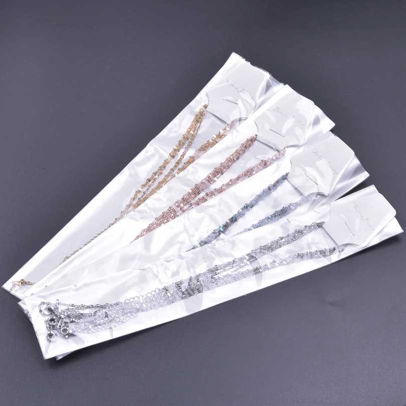 10pcs/Lot Lips Chains Rose Gold/Rainbow/Silver/Gold Color 405cm Stainless Steel Chain Necklaces For Women Girl DIY AccessoriesXJ251104