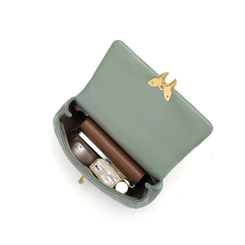 Cnoles Women Dia Chain Crossbody Small Square Leather Handbags Purse Shoulder Messenger Bag