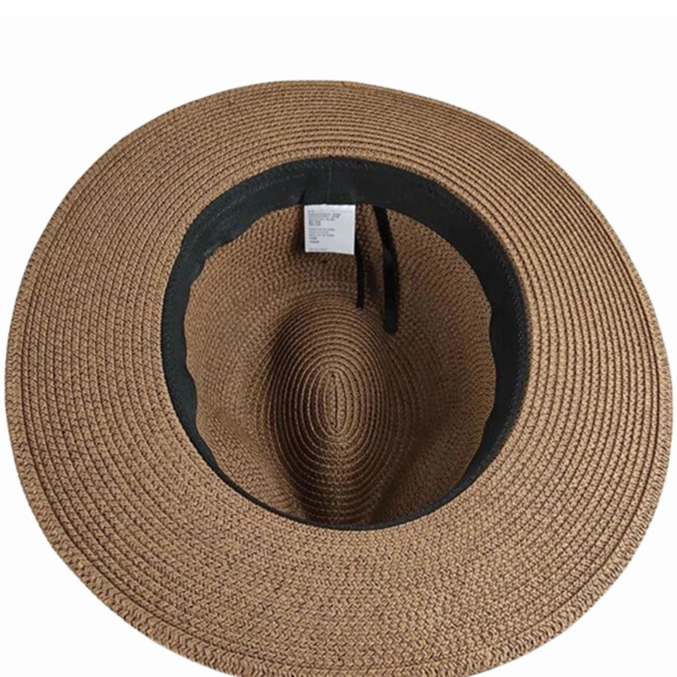 Wide Brim Panama Hat Ladies Summer Beach Large Sun Hat Dad Fishing Fedora Big Head Man Oversize Straw Hats 250326