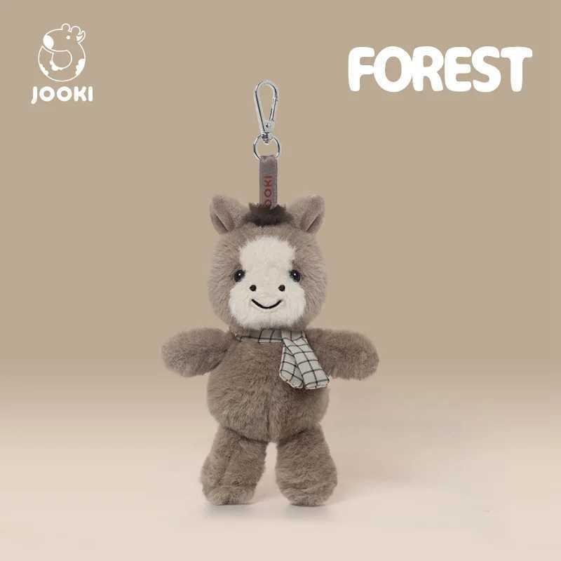 Kawaii Puppy Plush Toy Cartoon Horse Dog Rabbit Frog Sheep Monkey Pig Stuffed Plush Keychain Bag Pendant Gift For Kids C251104