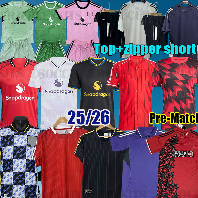 ManUnited 25 26 manchesteeer unitedsoccer jerseys Manchest er United RASHFORD MAINOO 2026 football shirt B. FERNANDES men player MUTDES Stone Roses unitedjersey