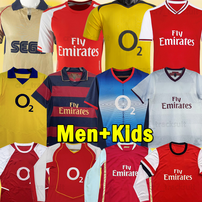 2000 Retro Arsen Soccer Jerseys Gunners 2001 03 05 08 WRIGHT BERGKAMP HENRY 2011 13 16 VIEIRA ADEBAYOR Long sleeves 2019 PIRES V.PERSIE Football Shirts Men kids kits set