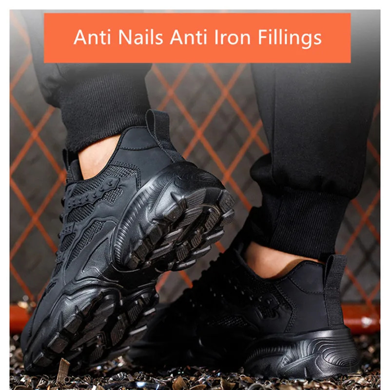 white work shoes lightweight comfortable safety shoes man women work shoes with a steel toe puncture proof safety work sneakers 251030