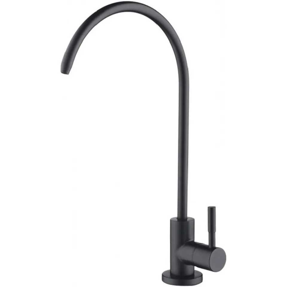 RO Water Faucet for Non-Air Gap Systems - Modern Bed Nickel Stainless Steel Kitchen Filter Faucet Lead- Direct Connect Y251104