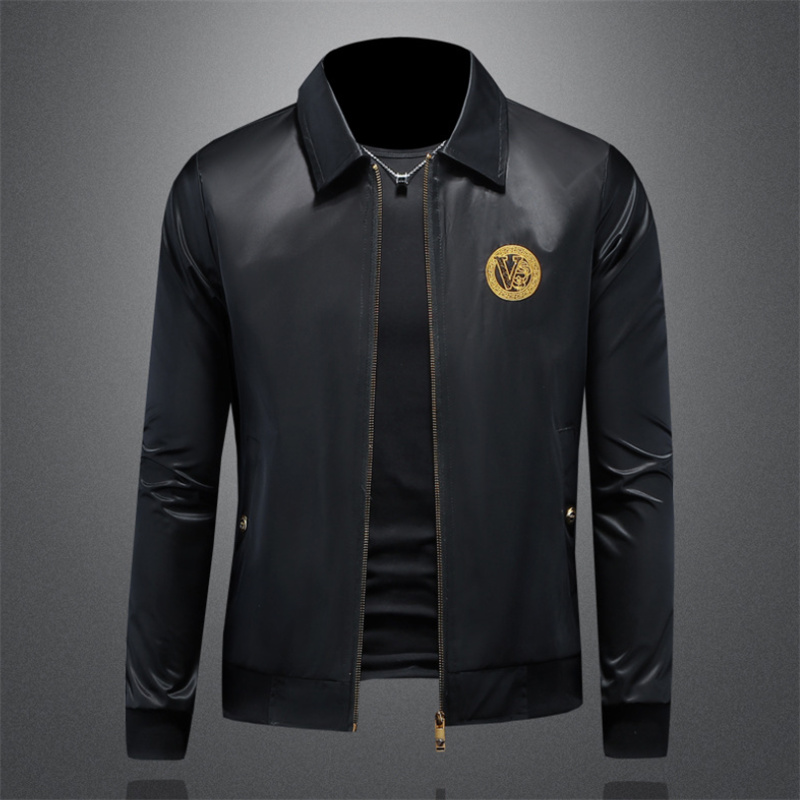 2025 New Hotsales Spring Autumn Fashion Luxury Designer Jacket Men Women Fashion Embroidered Brand Logo Lapel Outerwear Zipper Men Jacket Coat Asian Size M-5XL