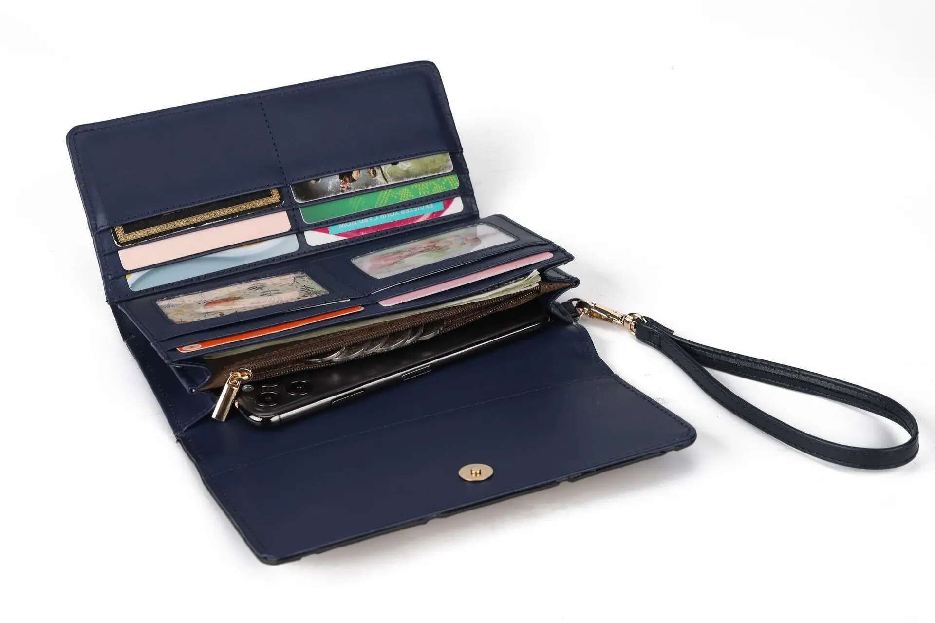 2025 New Women's Wallet Large Capacity Credit Card Clip PU Leather Elegant Designer Women's Long Wallet Trendy Bag2